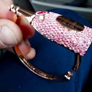 Kate spade rose gold champagne bottle bangle